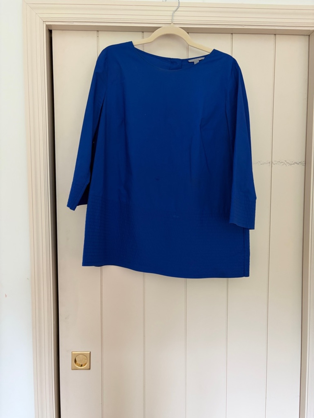 COS Cobalt Blue Boatneck 3/4 Sleeve Tunic